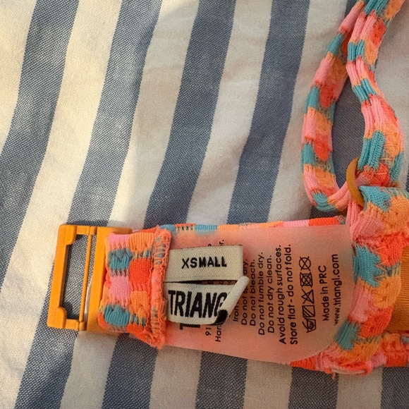 Triangl Swimwear Orange MAIA - GARA TEXTURED SCOOP BIKINI SET - Picture 5 of 5